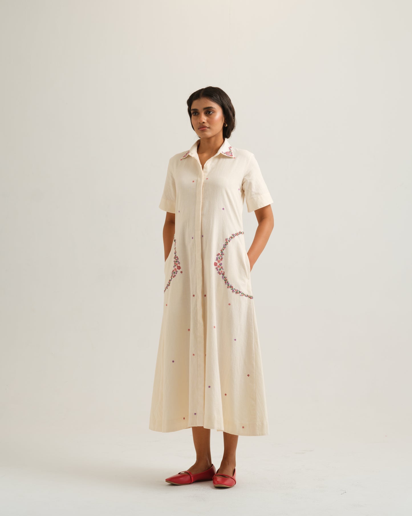 Circle Embroidered Dress