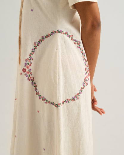 Circle Embroidered Dress