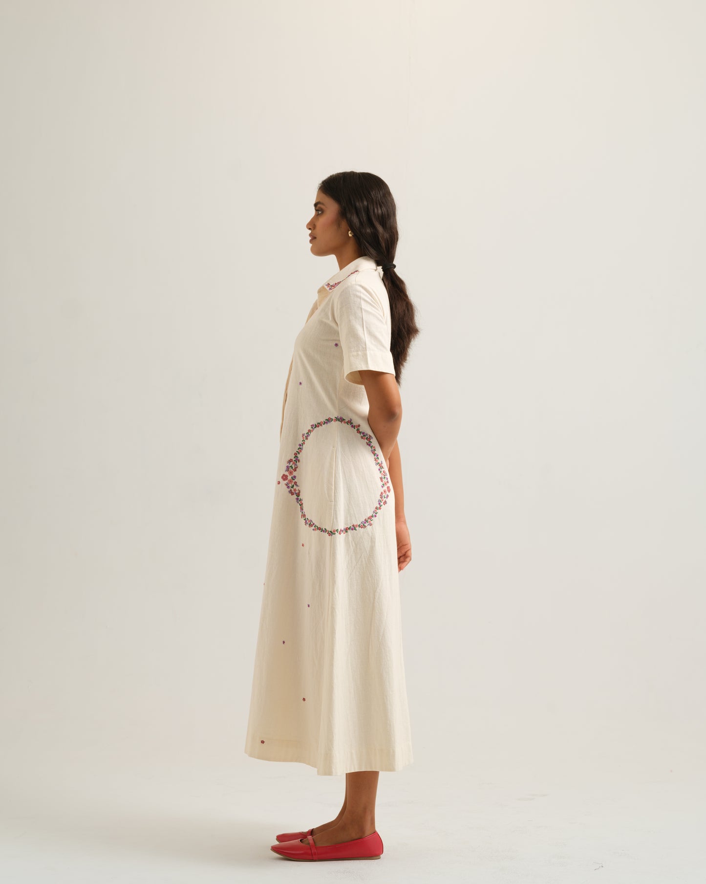 Circle Embroidered Dress