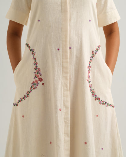 Circle Embroidered Dress