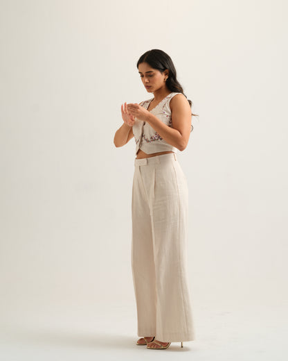 Adira Vest + Pleated Trousers