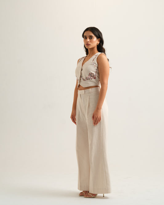 Adira Vest + Pleated Trousers