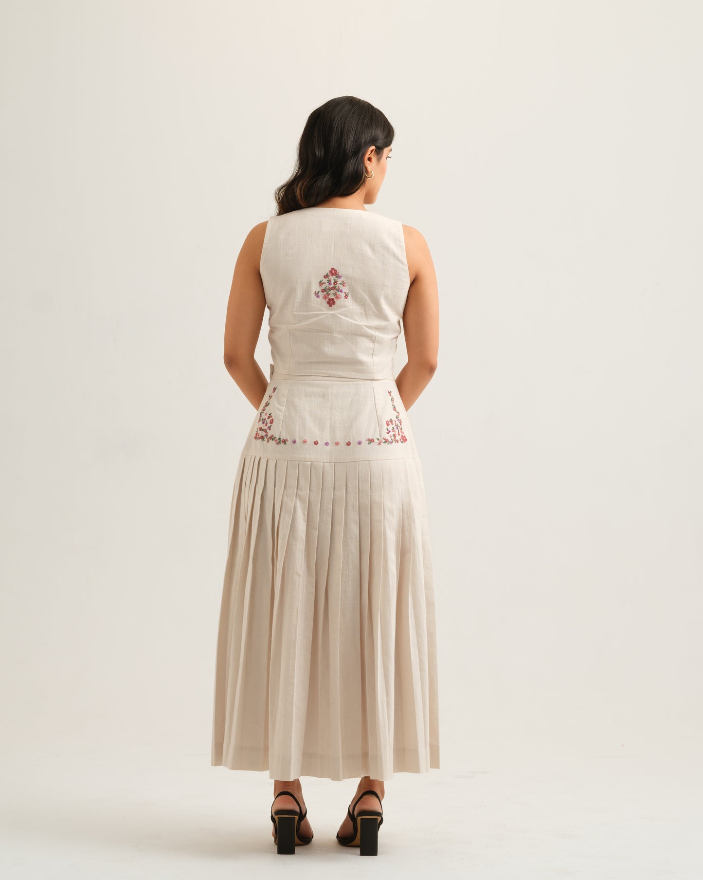 Adira Vest + Adira pleated Skirt