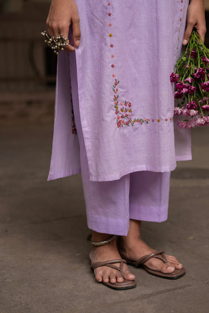 Lila Kameez Set